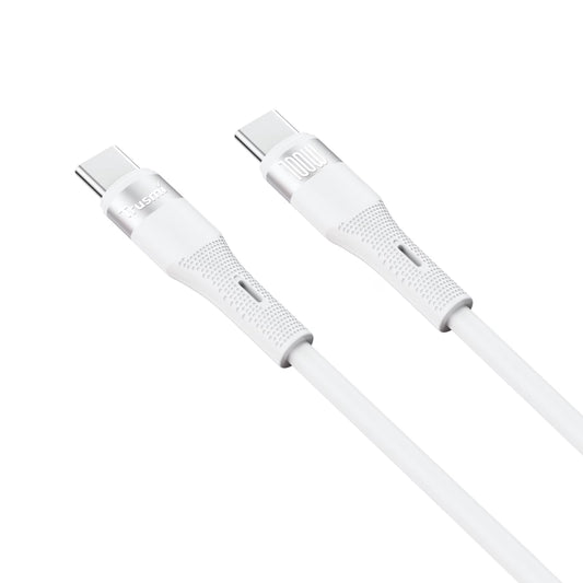 100W C to C Silicone Cable White 1M