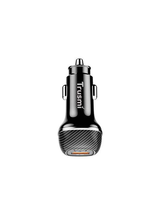 48W A+C Carbon Fiber Quick Car Charger Black