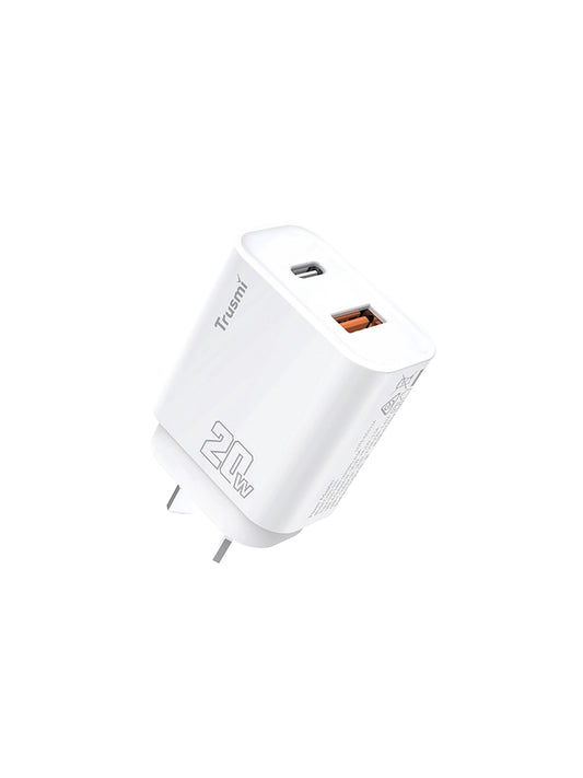 PD20W A+C GaN FAST Charger(AU) White