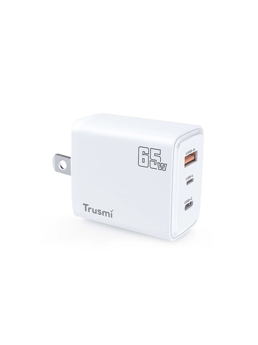 PD65W A+C+L (supports L TO C charging) charger (US), white