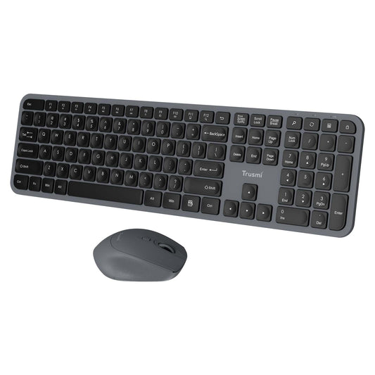 Wireless keyboard and mouse set US gray