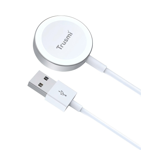 iP 2.5W USB-A Magnetic Wireless Charger for  iWatch White 1M