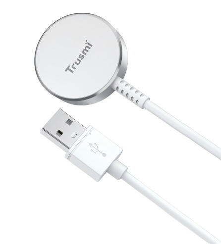 SAM 2.5W USB-A Magnetic Wireless Charger for  iWatch White 1M