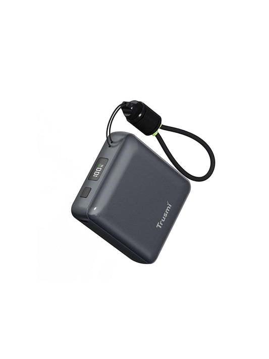 PD22.5W Single C Digital Display Power Bank 10000mAh with C to C Cable Grey