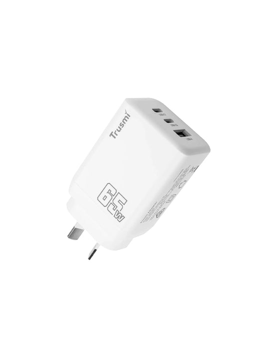 PD65W A+2C GaN FAST Charger（AU）White